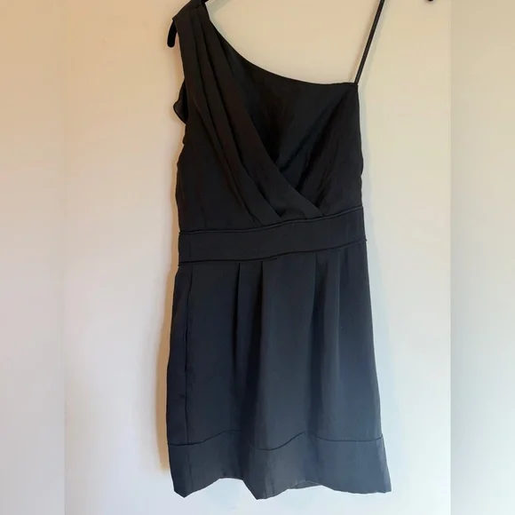 BCBGeneration Chic Black One-Shoulder Dress - Picture 2 of 5